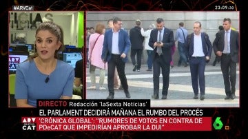 Hasta ocho diputados del PDeCAT podrían votar en contra de la DUI