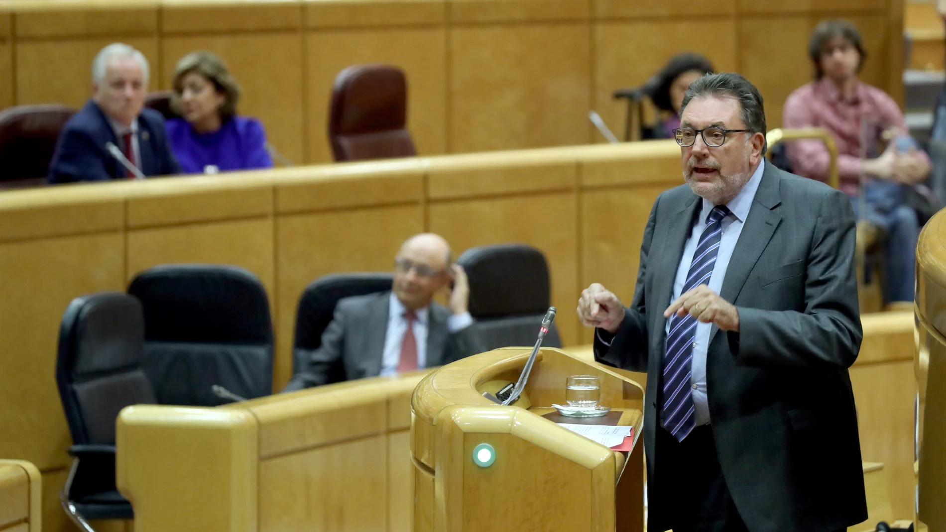 El portavoz del PDeCAT en el Senado, Josep Lluis Cleries