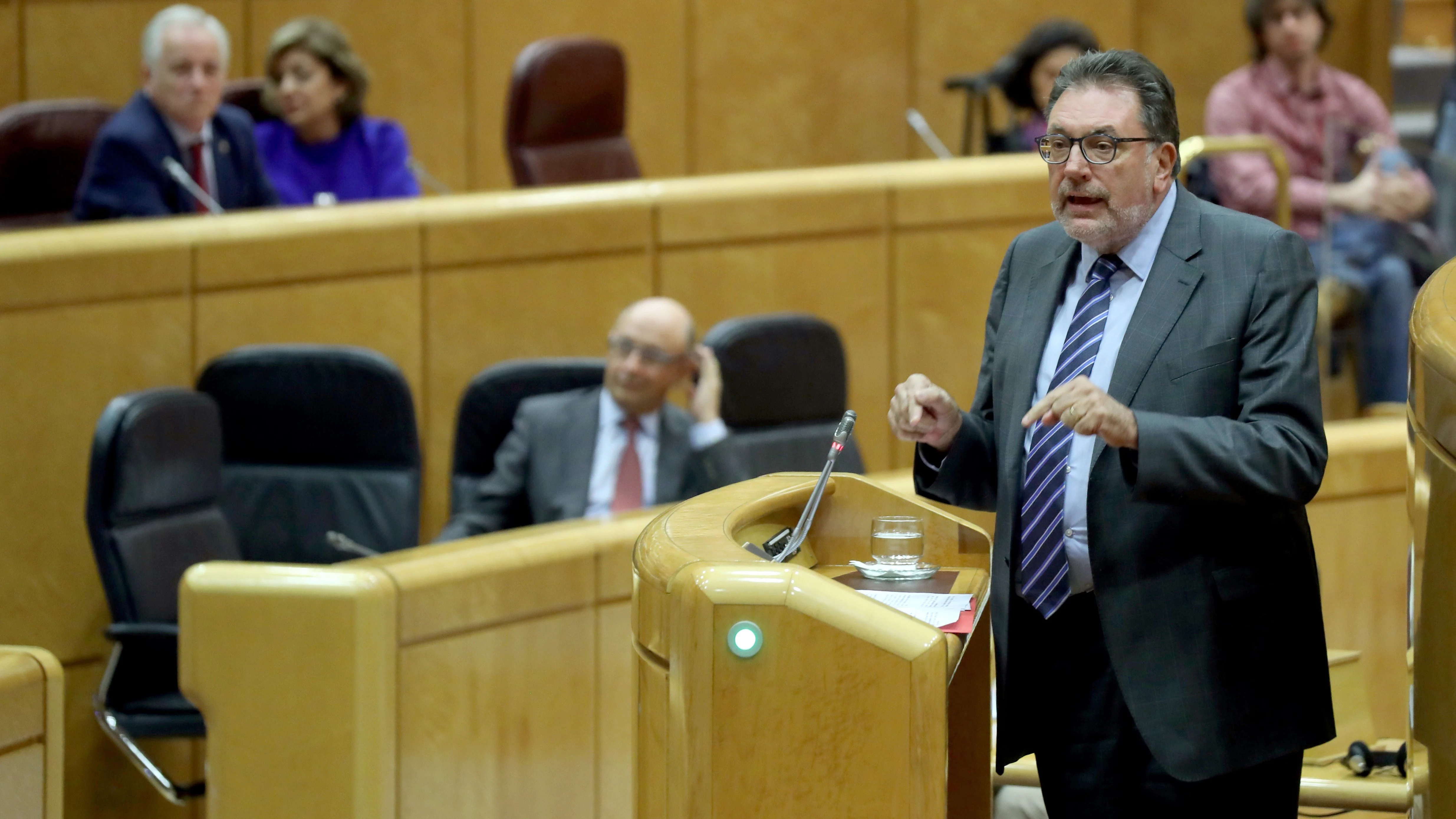 El portavoz del PDeCAT en el Senado, Josep Lluis Cleries