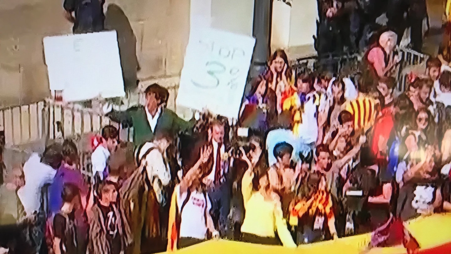 Álvaro de Marichalar, en la manifestación por la independencia de Cataluña Álvaro de Marichalar, en la manifestación por la independencia de Cataluña