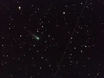 Imagen de archivo de un cometa Imagen de archivo de un cometa