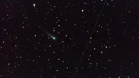 Imagen de archivo de un cometa Imagen de archivo de un cometa