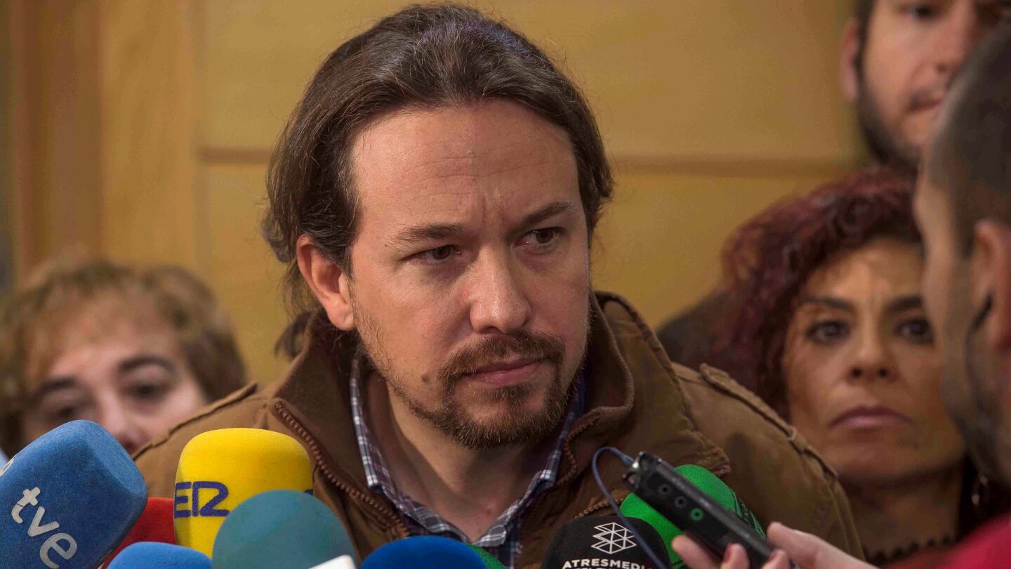El secretario general de Podemos, Pablo Iglesias