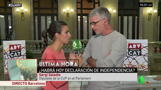El diputado de la CUP en el Parlament, Sergi Saladié El diputado de la CUP en el Parlament, Sergi Saladié