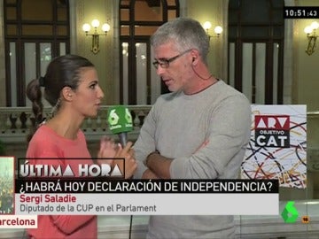 El diputado de la CUP en el Parlament, Sergi Saladié El diputado de la CUP en el Parlament, Sergi Saladié