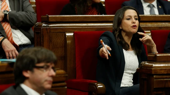 Inés Arrimadas en el Parlament Inés Arrimadas en el Parlament