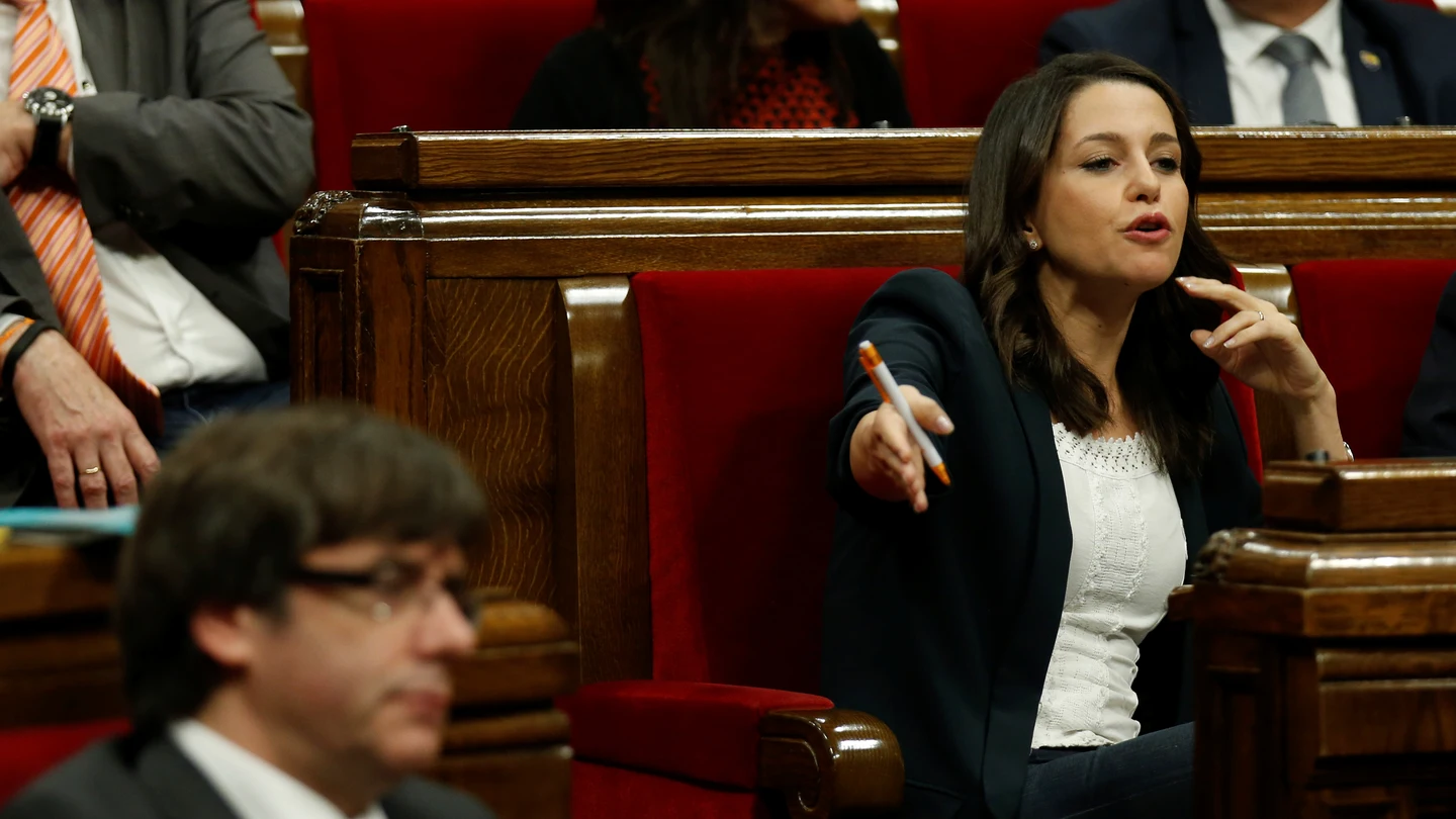 Inés Arrimadas en el Parlament Inés Arrimadas en el Parlament