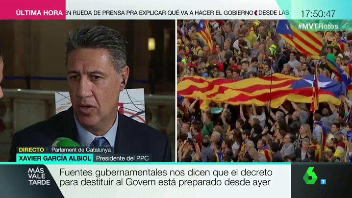 El presidente del PPC, Xavier Garc&iacute;a Albiol