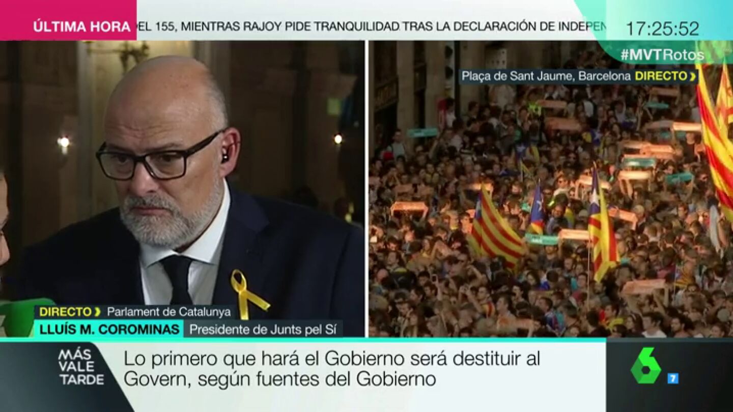 El presidente de Junts pel S&iacute;, Llu&iacute;s Corominas