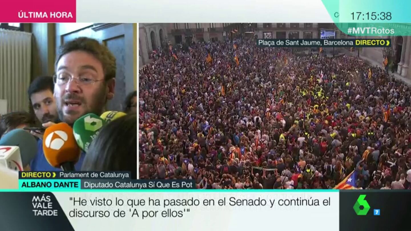 Albano Dante: "Con lo que ha pasado en el Senado contin&uacute;a aquel discurso de 'a por ellos' de manera institucional"