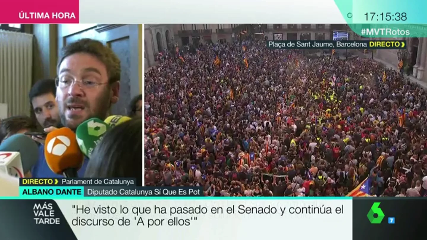 Albano Dante: "Con lo que ha pasado en el Senado continúa aquel discurso de 'a por ellos' de manera institucional" Albano Dante: "Con lo que ha pasado en el Senado continúa aquel discurso de 'a por ellos' de manera institucional"