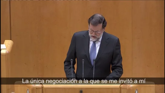 Rajoy: “En los últimos tiempos, lo único que Puigdemont quiso negociar fueron los plazos para la independencia” Rajoy: “En los últimos tiempos, lo único que Puigdemont quiso negociar fueron los plazos para la independencia”