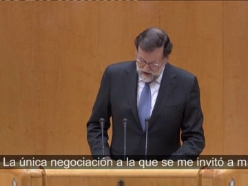 Rajoy: “En los últimos tiempos, lo único que Puigdemont quiso negociar fueron los plazos para la independencia” Rajoy: “En los últimos tiempos, lo único que Puigdemont quiso negociar fueron los plazos para la independencia”