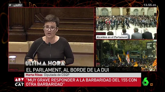 La diputada de Catalunya Sí que es Pot, Marta Ribas La diputada de Catalunya Sí que es Pot, Marta Ribas