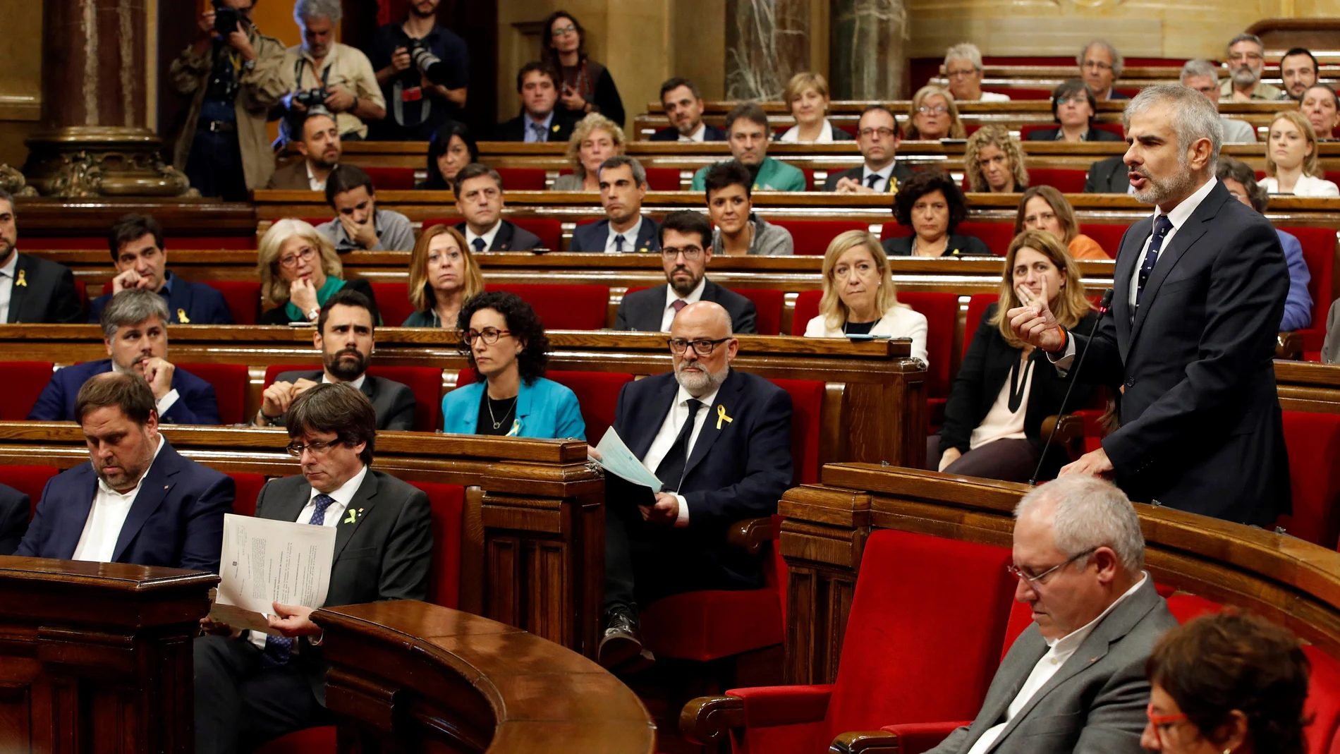 Imagen del interior del Parlament de Cataluña