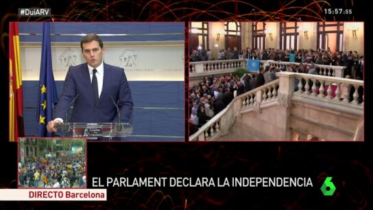 Albert Rivera: "Ahora tenemos la obligaci&oacute;n de defender nuestra democracia como se hizo frente al golpe del 23F"