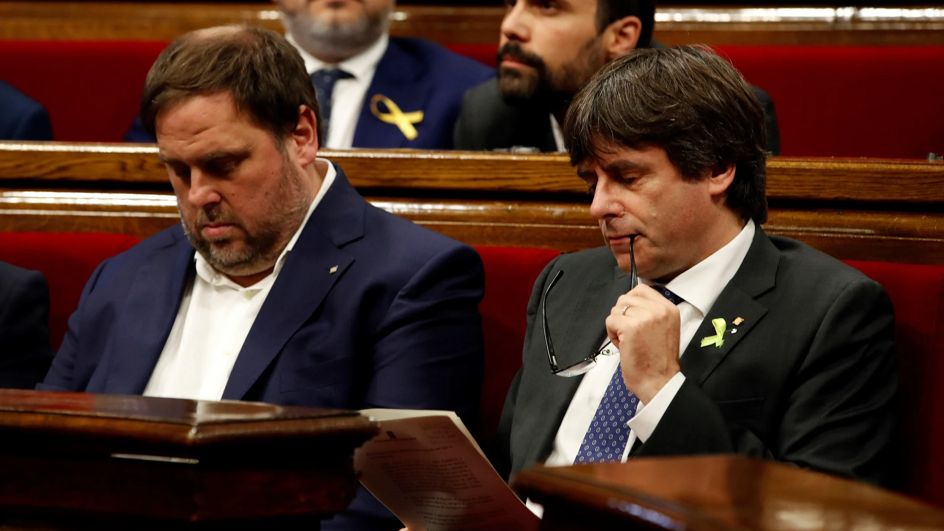 Carles Puigdemont y Oriol Junqueras en una imagen de archivo