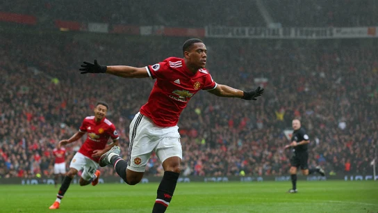 Anthony Martial celebra un gol con el United Anthony Martial celebra un gol con el United