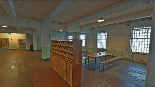 Comedor de la c&aacute;rcel de Alcatraz