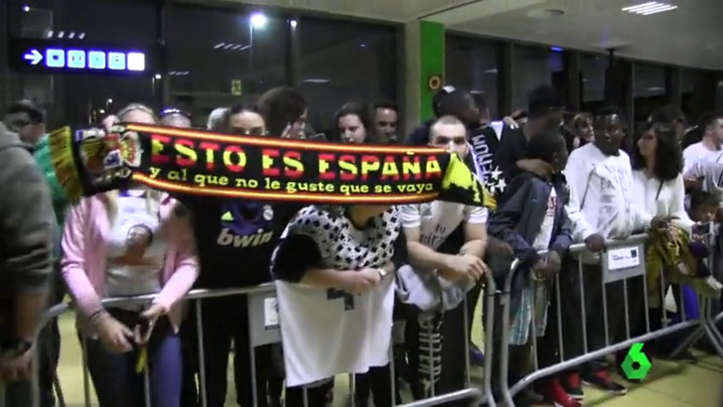 Girona recibe al Real Madrid con gritos de '&iexcl;que viva Espa&ntilde;a!'