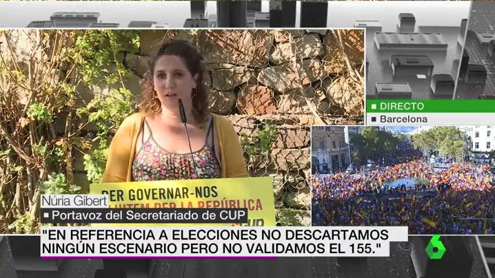 Núria Gibert, portavoz del Secretariado de CUP