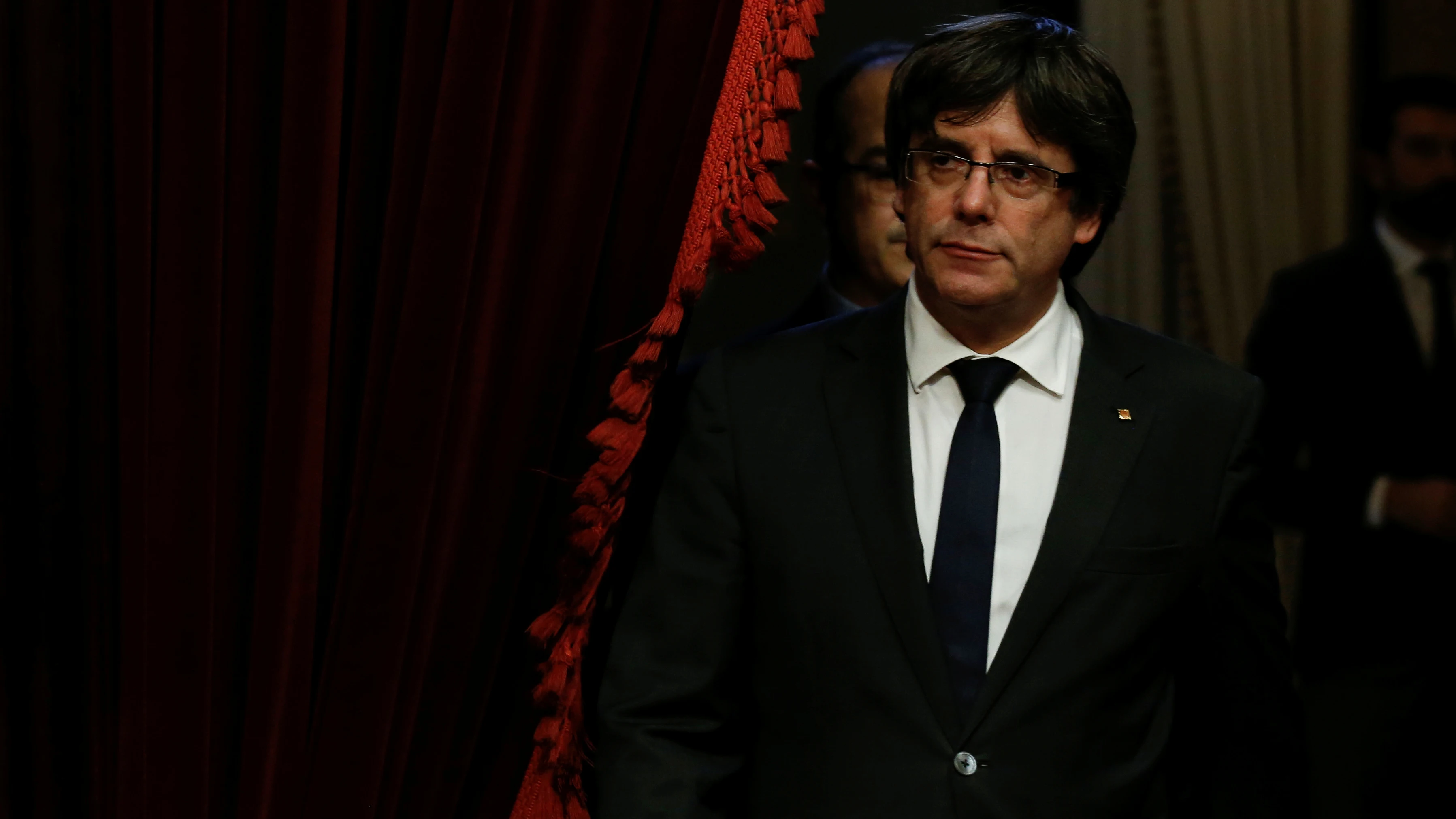 Carles Puigdemont, en el Palau de la Generalitat