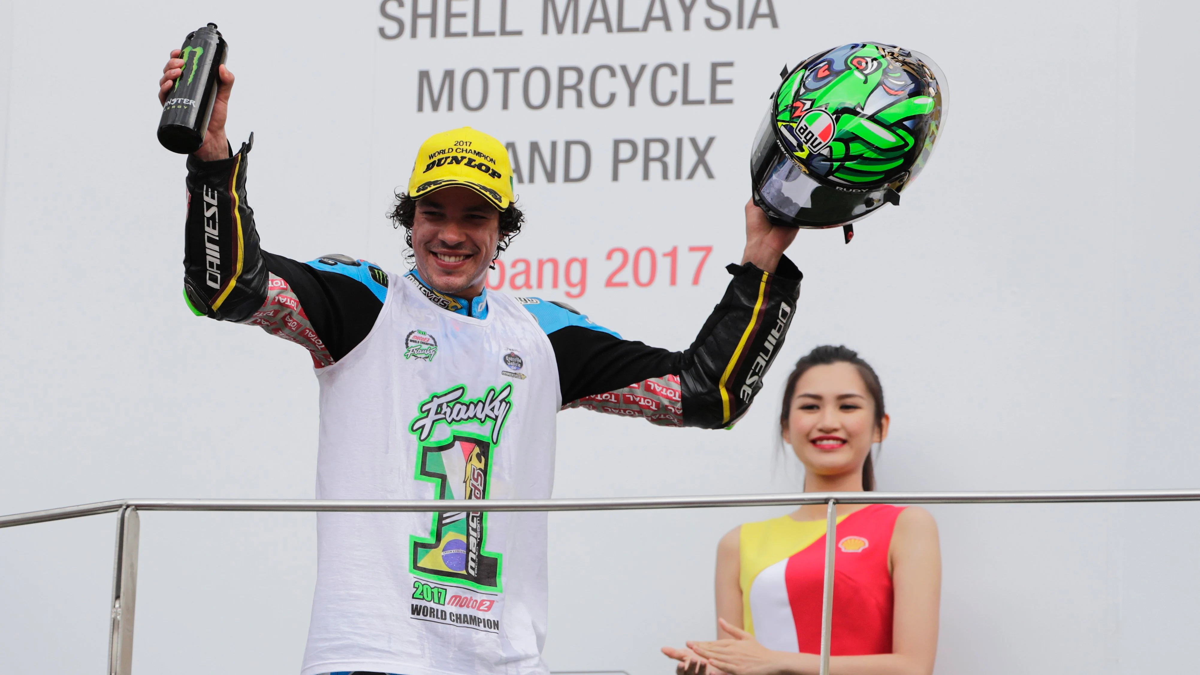 Franco Morbidelli celebra su título en Malasia