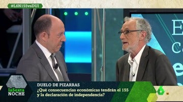 Los economistas Jordi Angusto y Gonzalo Bernardos