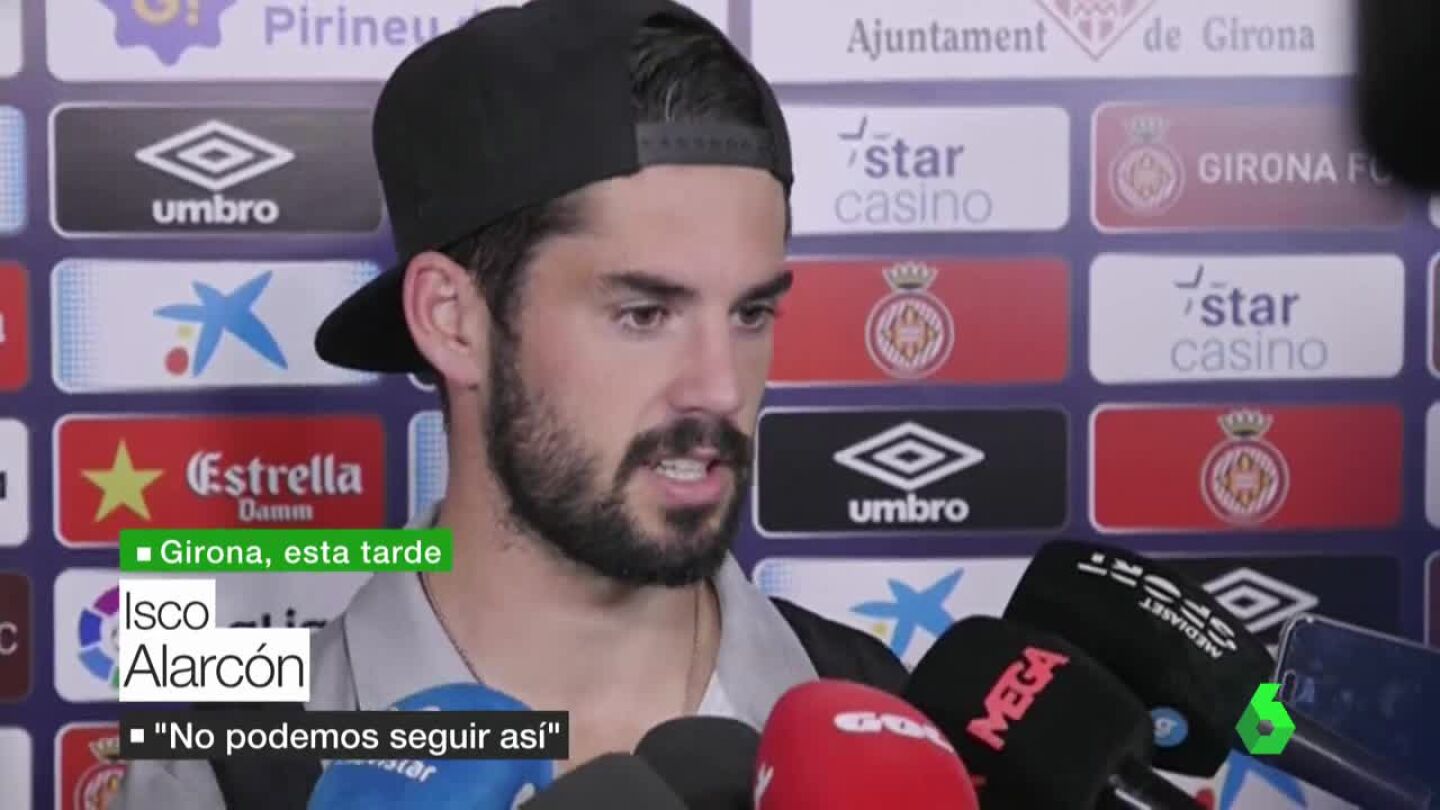 Isco Alarc&oacute;n, tras la derrota en Girona