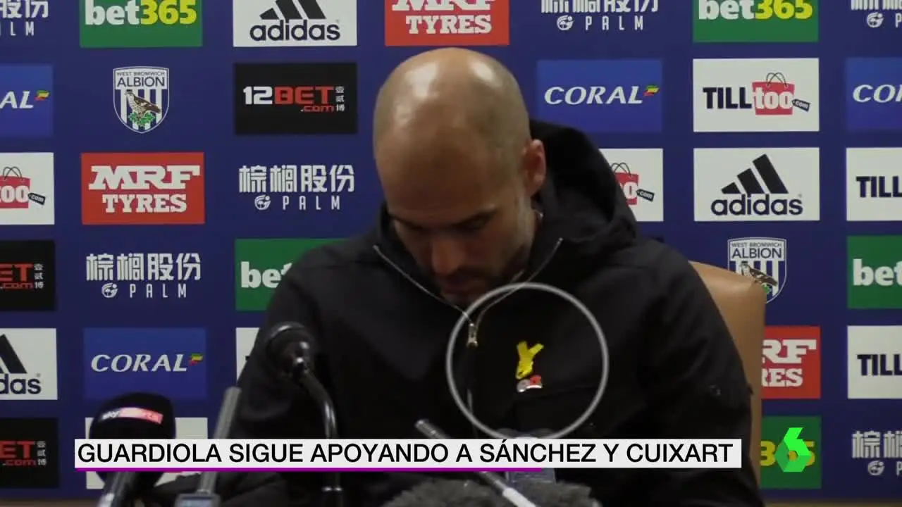 Pep Guardiola, en rueda de prensa