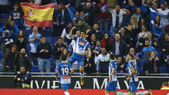 Gerard Moreno celebra su gol contra el Betis