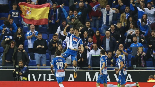 Gerard Moreno celebra su gol contra el Betis Gerard Moreno celebra su gol contra el Betis