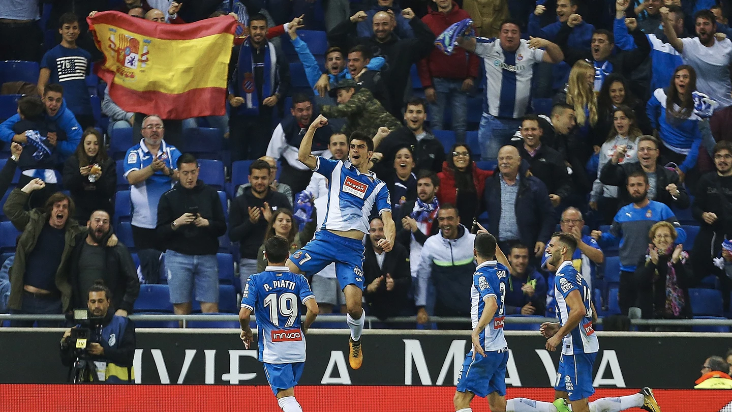 Gerard Moreno celebra su gol contra el Betis Gerard Moreno celebra su gol contra el Betis
