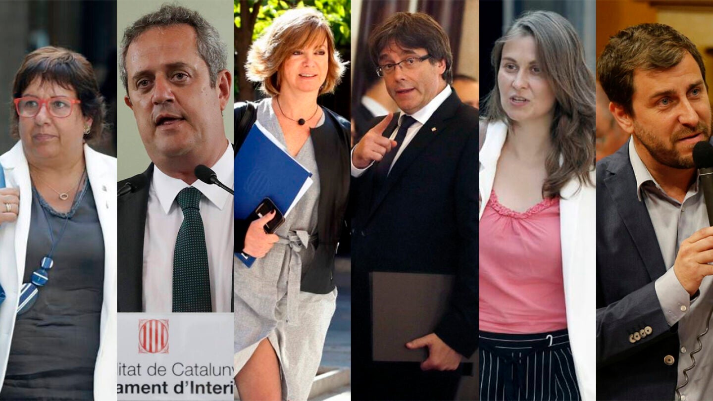 Puigdemont y los consellers del Govern que piden asilo pol&iacute;tico en B&eacute;lgica