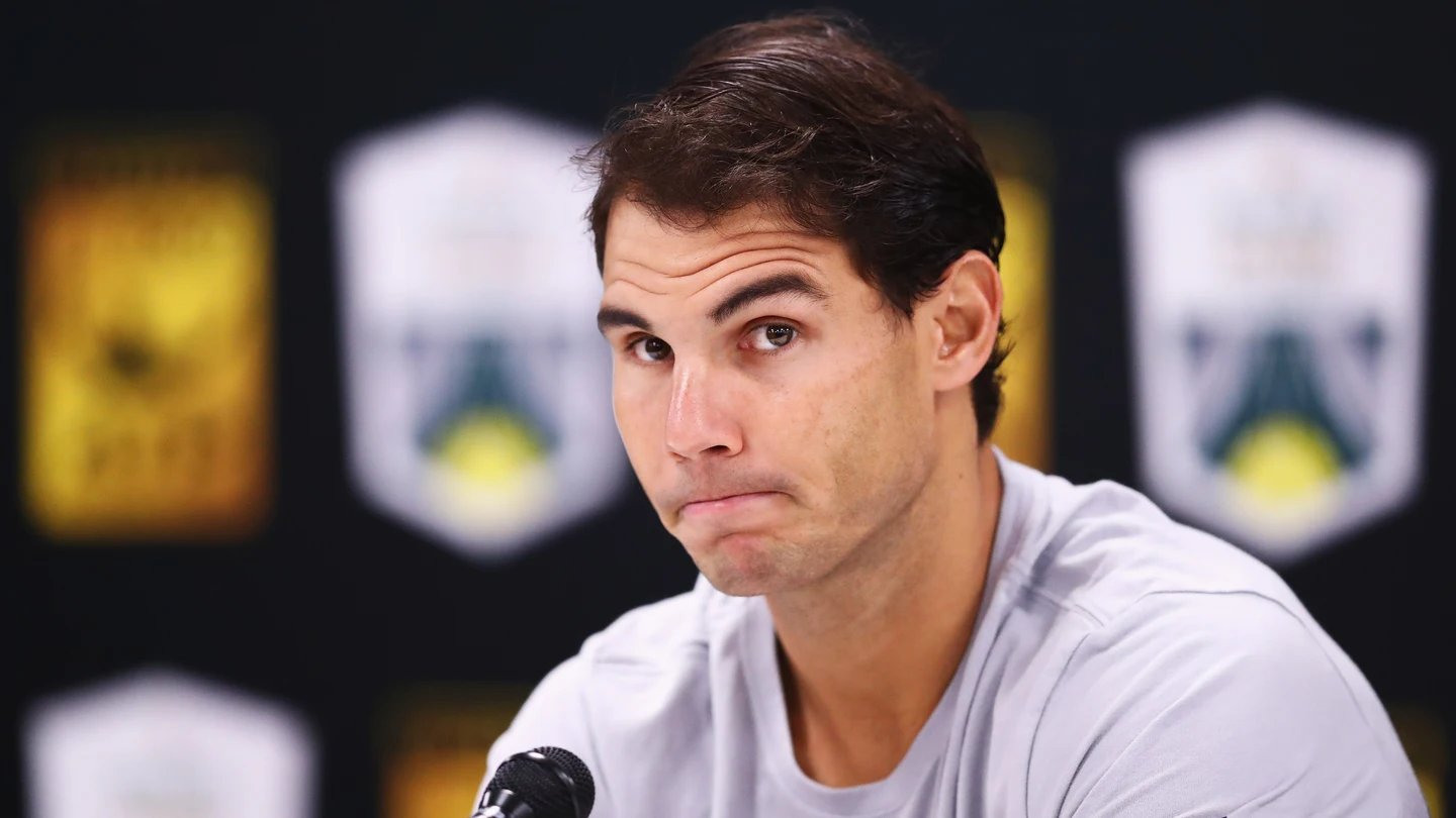 Rafa Nadal, durante la rueda de prensa Rafa Nadal, durante la rueda de prensa