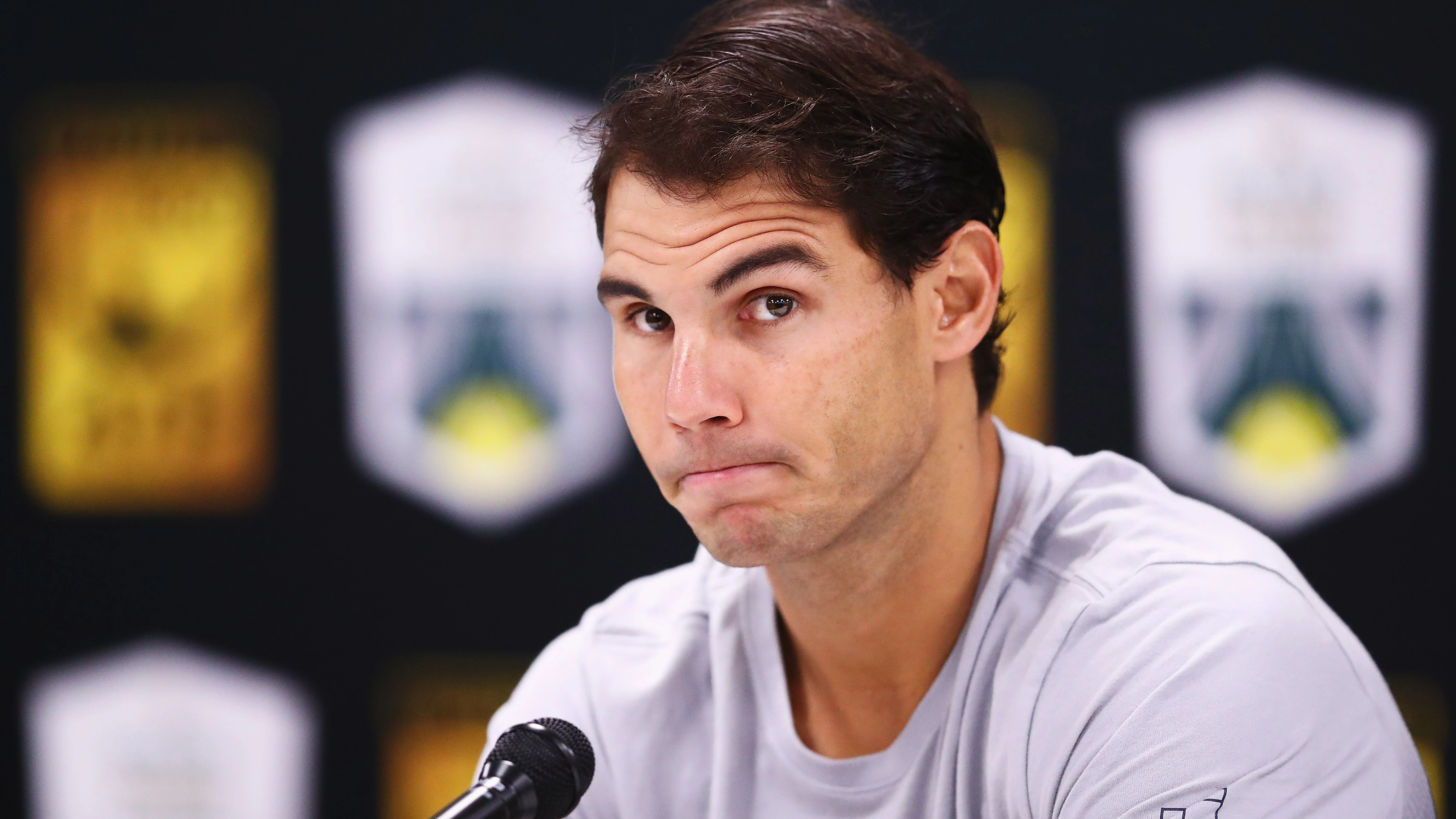 Rafa Nadal, durante la rueda de prensa Rafa Nadal, durante la rueda de prensa