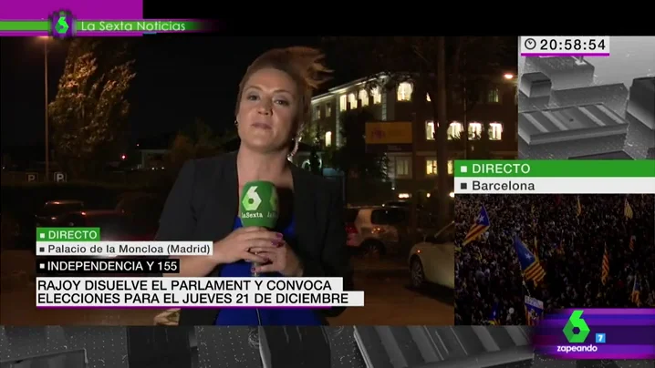 Cristina Pardo en directo con el flequillo rebelde