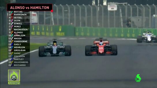&iexcl;VAYA PIQUE ALONSO - HAMILTON!