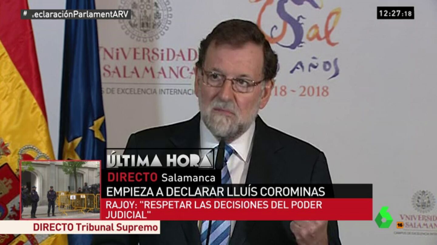 Mariano Rajoy ante los medios de comunicaci&oacute;n