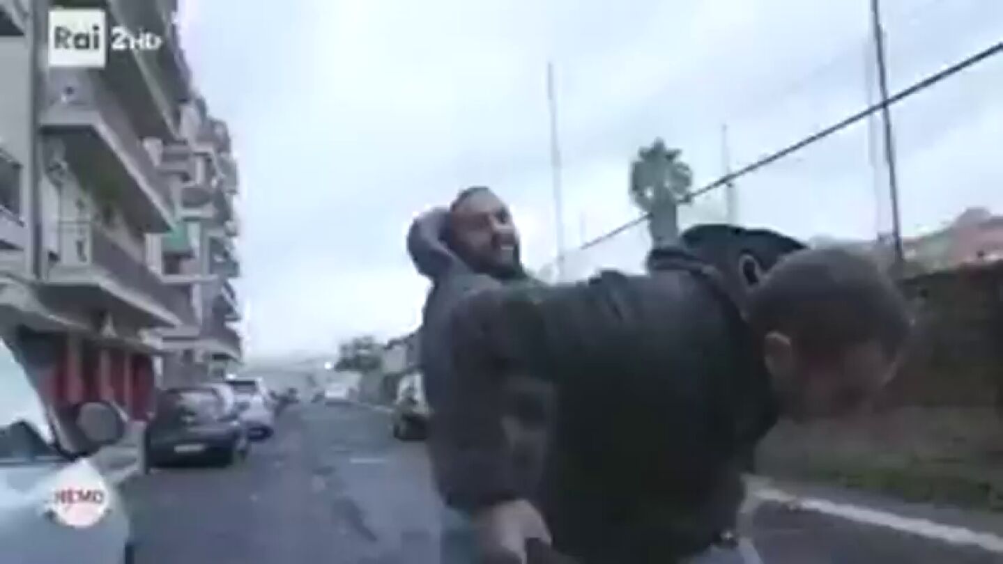 La brutal agresi&oacute;n del hermano de un capo mafioso a un periodista que le entrevistaba en Roma