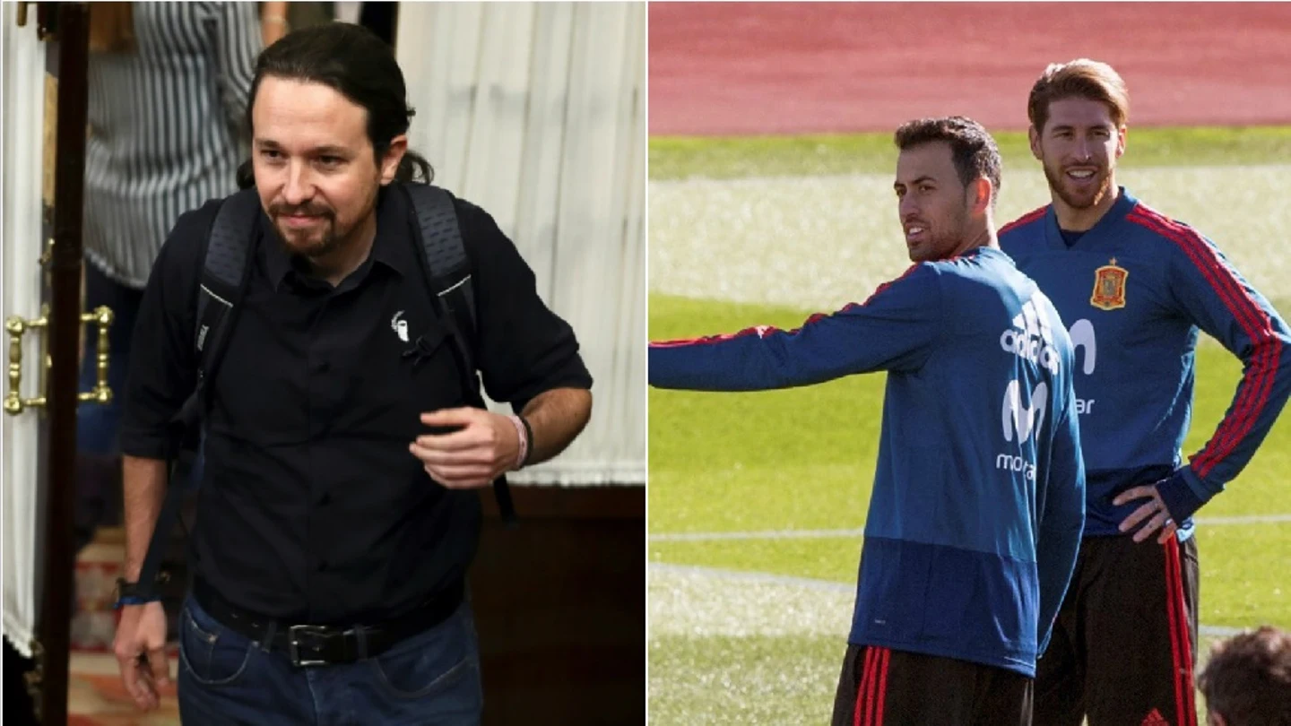 Pablo Iglesias y Sergio Ramos Pablo Iglesias y Sergio Ramos