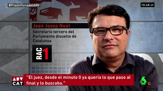 El secretario tercero de la Mesa del Parlament, Joan Josep Nuet El secretario tercero de la Mesa del Parlament, Joan Josep Nuet