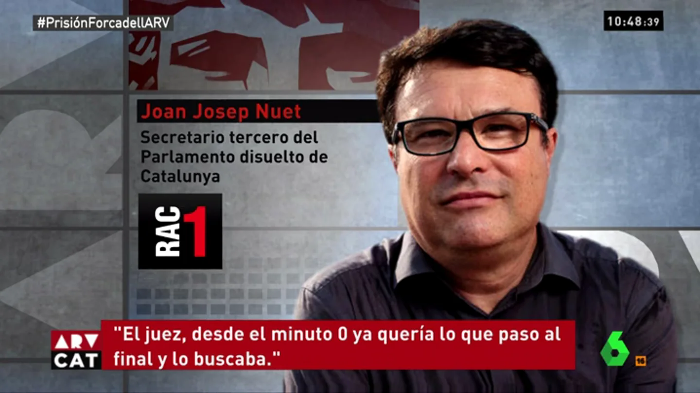 El secretario tercero de la Mesa del Parlament, Joan Josep Nuet El secretario tercero de la Mesa del Parlament, Joan Josep Nuet