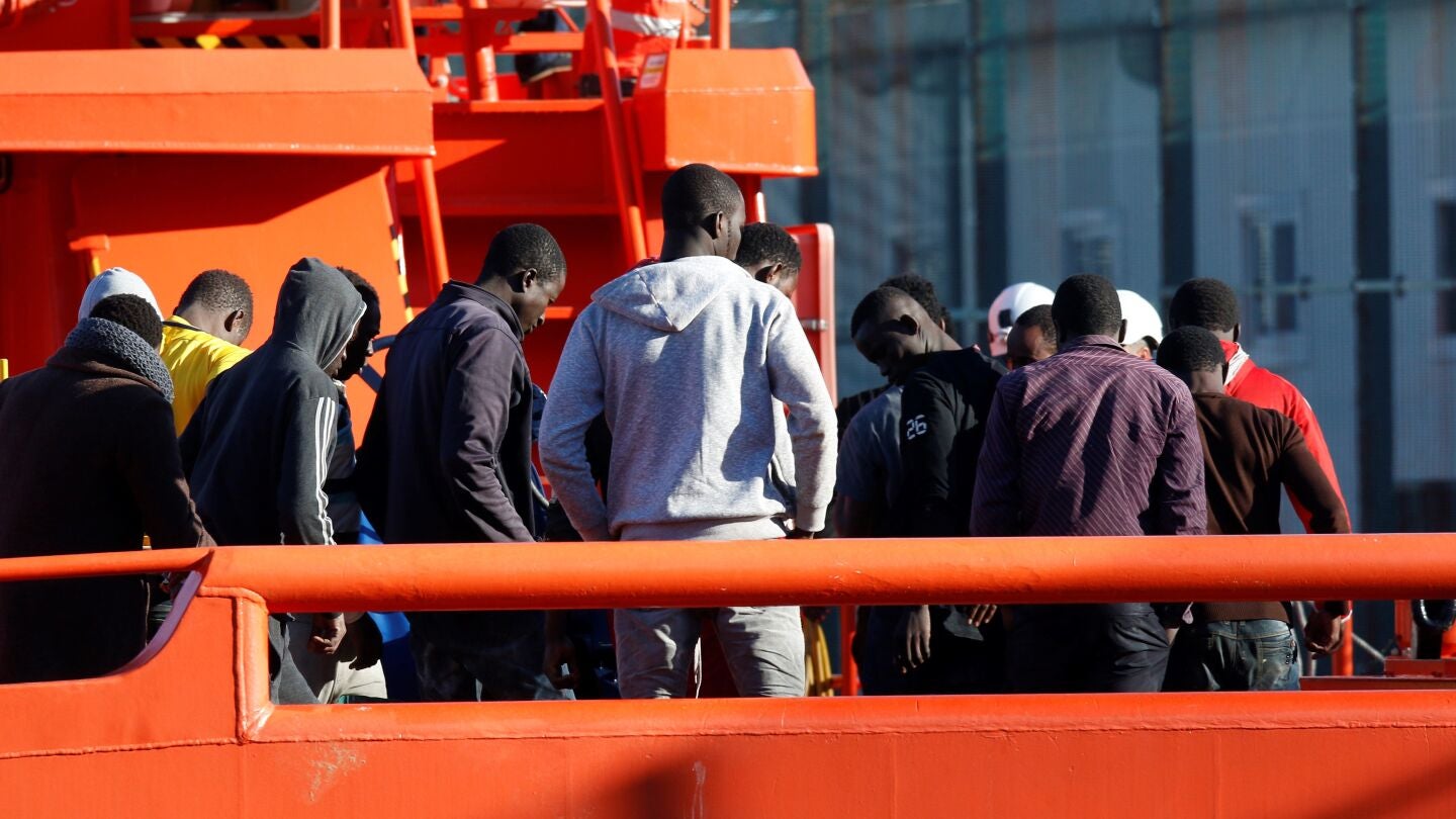 Inmigrantes rescatados en Almer&iacute;a