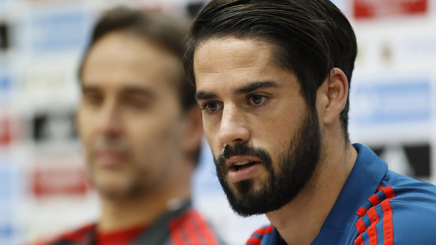 Isco Alarcón, en rueda de prensa Isco Alarcón, en rueda de prensa