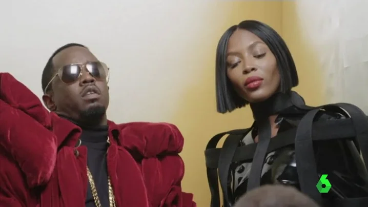 Naomi Campbell y el rapero Puff Daddy
