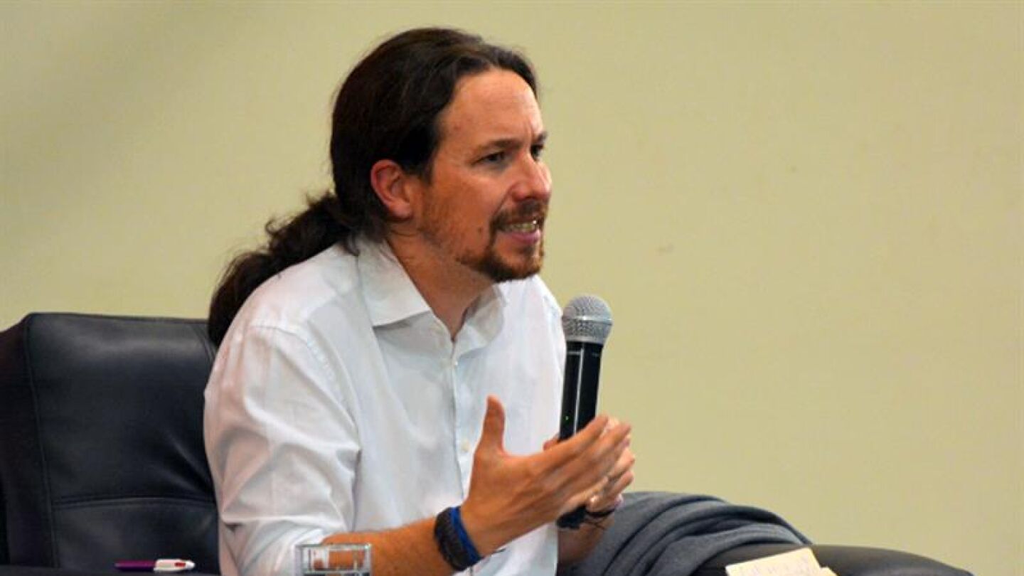 El secretario general de Podemos, Pablo Iglesias