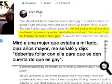 Ellen Page denuncia el acoso sexual que sufrió Ellen Page denuncia el acoso sexual que sufrió