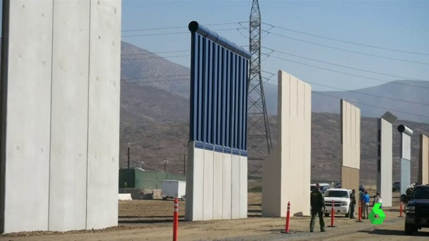 Prototipos del muro de EEUU y M&eacute;xico