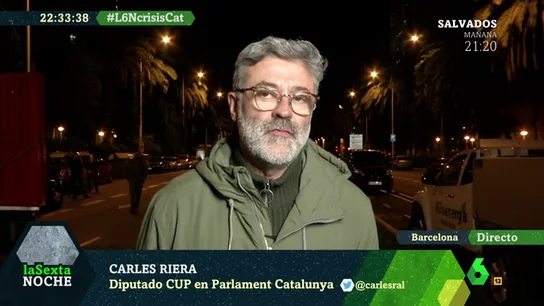 Carles Riera, diputado de la CuP en el Parlament Carles Riera, diputado de la CuP en el Parlament